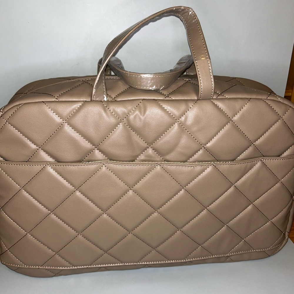 NWT Gilda Paris quilted weekender luggage tote - Picture 7 of 12